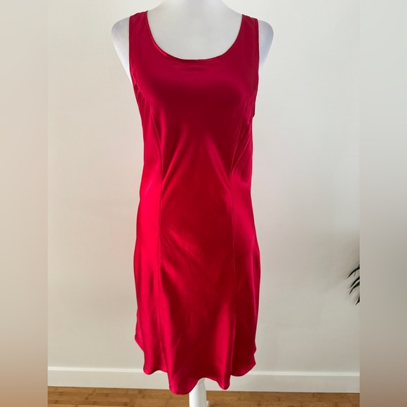Victoria’s Secret Red Silk nightgown Slip Dress medium - Picture 1 of 6